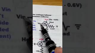 3rd NPN BJT Emitter Follower LED Load Trimpot 5V diy transistor howto [upl. by Medrek40]