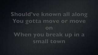 Sam Hunt Break Up In A Small Town Lyrics [upl. by Nodlew240]