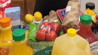 200 Harris Teeter Grocery Haul 😩🛒🍎🍗🥩🥚thatmanandthemkids groceryhaul momlife [upl. by Zabrine]