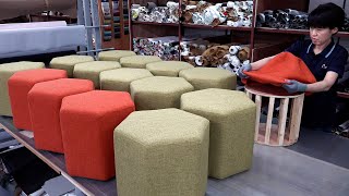 Process of making a comfortable single seat chair Korean sofa factory [upl. by Shushan629]