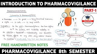 What is Pharmacovigilance  Introduction to Pharmacovigilance  Part1Unit1  Pharmacovigilance [upl. by Nitsew]