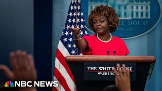 WATCH White House holds press briefing  NBC News [upl. by Nuahsed]