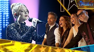 Esta UCRANIANA gana EL PASE DE ORO con EASY ON ME de ADELE  Semifinal 4  Got Talent España 2022 [upl. by Hujsak]