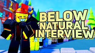 BelowNaturals Roblox Interview  The History of BelowNatural  Tower Defense Simulator [upl. by Laefar371]