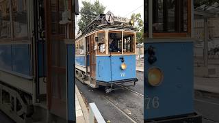 Heritage tramway to Norrmalmstorg line 7N departing from Nybroplan Stockholm [upl. by Ailesor]