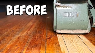 Restoring 100 Year Old Floorboards Is it WORTH IT [upl. by Notwal265]