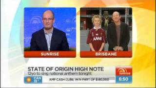 State of Origin Game 2 2010  Straalen on Sunrise [upl. by Lavina]