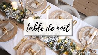 Ma décoration de table pour noël  2018 [upl. by Ignatzia]