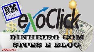 Dinheiro com afiliado EXOCLICK  RM Dicas [upl. by Gemina]