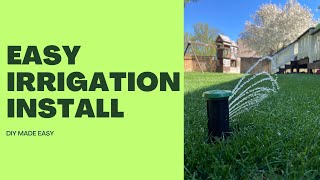 DIY Irrigation System  EASIEST INSTALL [upl. by Yarezed393]