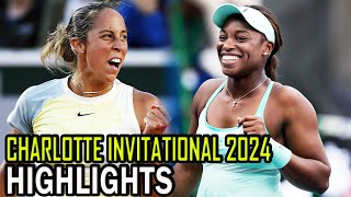 Sloane Stephens vs Madison Keys Exhibition Highlights  Charlotte Invitational 2024 [upl. by Rhodie713]