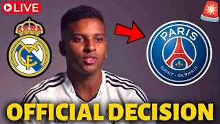 🚨URGENT RODRYGO TALKS ABOUT LEAVING REAL MADRID TO PLAY FOR PSG REAL MADRID NEWS [upl. by Nivets]