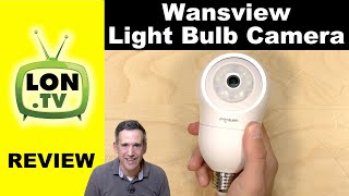 Turn any lightbulb socket into a security camera Wansview 2k G6 Review [upl. by Akkire]