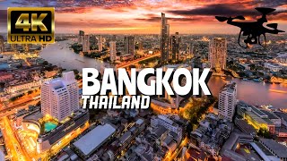 Bangkok Thailand In 4K By Drone  Amazing View Of Bangkok Thailand [upl. by Terces16]