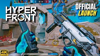 HYPER FRONT  FIRST EXCLUSIVE LAUNCH GAMEPLAY on 4K 90FPS [upl. by Yug]