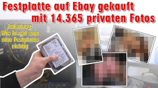 Festplatte auf Ebay mit 14365 privaten Fotos gekauft  Wie löscht man eine Festplatte richtig [upl. by Artenehs135]