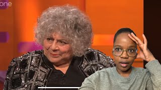 MIRIAM MARGOLYES DOESN’T KNOW THE OTHER GUESTS GRAHAM NORTON SHOW REACTION [upl. by Georgeta616]