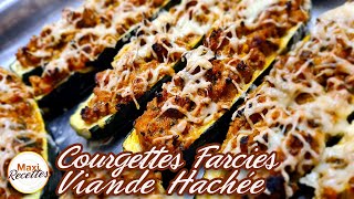 Courgettes Farcies à la Viande Hachée Recette Facile [upl. by Deloria]