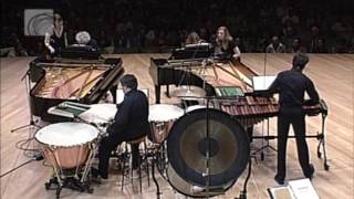 Bela Bartok  Sonata for Two Pianos and Percussion  third movement  Zoltan Kocsis  Ingrid Fliter [upl. by Latrice]