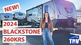 Brand New Floor Plan 2024 Black Stone 260KRS Titanium Series 4 Season Travel Trailer wBed Slide [upl. by Jola]