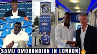 Samu Omorodion Arrives In London✅ A New Era Begins at Stamford Bridge [upl. by Yerroc]