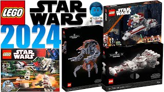 ALL LEGO Star Wars 2024 SETS SO FAR Clones vs Droids Battle Pack UCS Jabbas Sail Barge amp More [upl. by Yeslah]