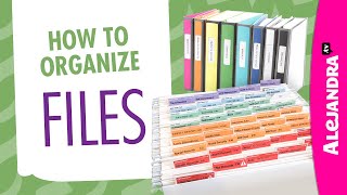 How to Organize Files in OfficeHome Part 2 of 9 Paper Clutter Series [upl. by Gianina]