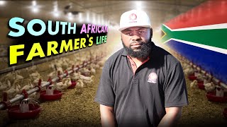 Daily work of a broiler chicken farmer । South African Broiler chicken farm । Chicken farmers life [upl. by Sulakcin846]