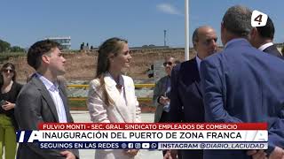 Fulvio Monti  Sec Gral Sindicato Empleados de Comercio  Inauguración del puerto de Zona Franca [upl. by Manoff]