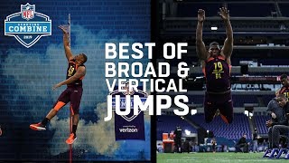 Top Broad amp Vertical Jumps  2019 NFL Scouting Combine Highlights [upl. by Aidnama658]