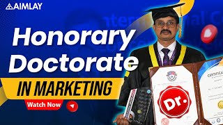 Becoming a Marketing Master With Honorary Doctorate  Thames University  Aimlay [upl. by Areis665]