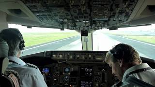 Air New Zealand Boeing 767300 landing from Flight Deck [upl. by Hopkins392]