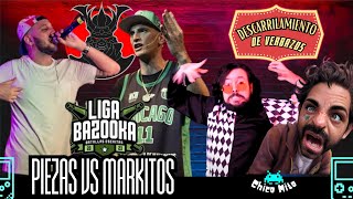 🍁Reaccionando al Beef entre Piezas y Markitos  CódigoBushido vs LigaBazooka🍁 [upl. by Sirtimid]