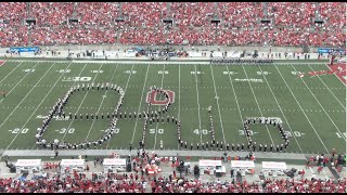 Pregame The Ohio State University Marching Band vs Akron 83124 [upl. by Ellasal221]