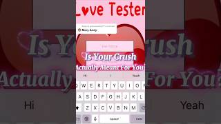 Love Test  Match Calculator ❤️💕lovetest lovetestgame lovequizgame [upl. by Assirialc]