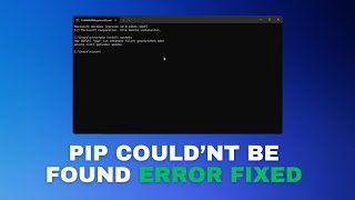 pip install not working  FIXED  2024 [upl. by Anna-Maria198]