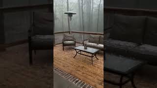 TornadoWarned Storm Brings Hail and Lightning to Wetumpka Alabama [upl. by Eigriv566]