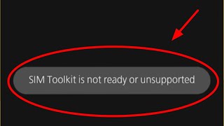 Fix SIM Toolkit is not ready or unsupported Problem Solve In Android [upl. by Suzette]