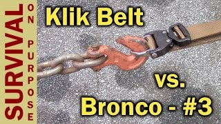 Klik Belt Cobra Buckle Tactical Belt Riggers Belt Extreme Test [upl. by Anitnelav]