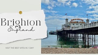 BRIGHTON UK TRAVEL VLOG  HOW TO SPEND 24 FUN HOURS IN BRIGHTON ENGLAND [upl. by Oidale497]