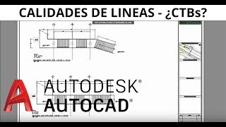 Calidades de lineas  CTB  Autocad [upl. by Ahsienahs]