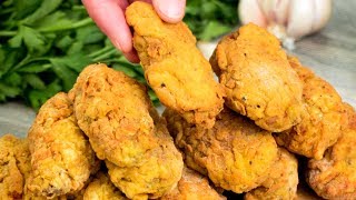 Ailes de poulet panées  une recette simple mais très savoureuse   SavoureuxTV [upl. by Gallager]