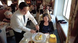 Dover Sole Tableside Service Oceania Regatta Grand Dining Room [upl. by Frederick]