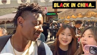 Chinese Girl first time seeing a Black Man how Chinese react to Black Speaking Chinese [upl. by Reinald]