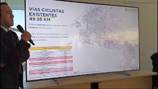 Galindo presentó el proyecto de ciclovías para la capital [upl. by Aicirtel]