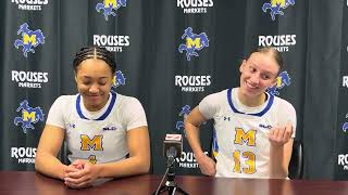 Azjah Reeves and Lyla Kahrimanovic Postgame vs Southeastern Baptist College [upl. by Yarvis]