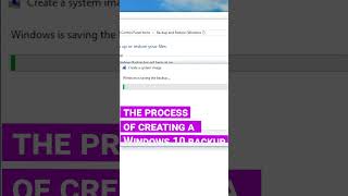 How to create an image to restore the system on Windows 10 shorts short shortsvideo shortvideo [upl. by Alwitt]