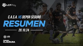 Resumen Depor Seguro vs CASA  201024 [upl. by Aynnek]