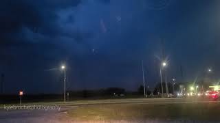 meso cyclone over Bridgeville Delaware with shelf clouds intense lightning non stop no audio [upl. by Uzia531]