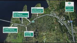 SR 520  Eastside design simulation  SR 520 Program  April 2009 [upl. by Onitrof]